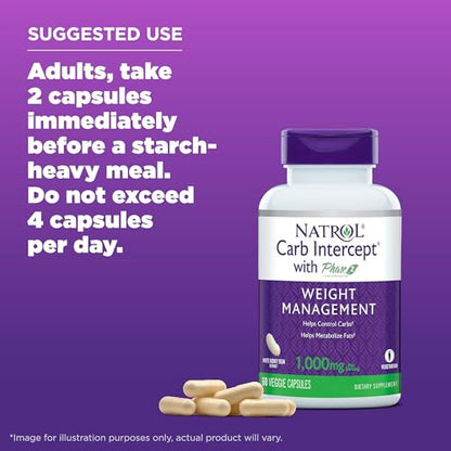 Natrol Carb Intercept with Phase 2 Starch Neutralizer, 60 Capsules NatrolBuy Supplements Australia