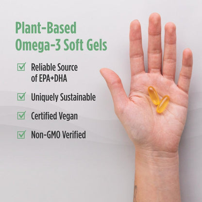 Nordic Naturals Plant Based Ultimate Omega, Lemon Flavor - 60 Vegetarian Soft Gels - 1210 mg Omega-3 - Vegan EPA and DHA - Supplement Made from Algae - Brain & Heart Support - Non-GMO - 30 Servings Nordic NaturalsBuy Supplements Australia