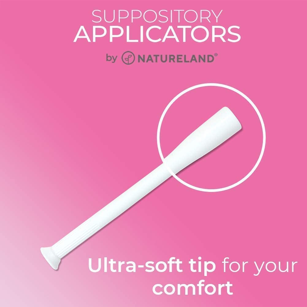 Natureland [40 Count Boric Acid Suppositories 600mg w/ [20 Pack] Vaginal Applicator - Feminine Care NaturelandBuy Supplements Australia