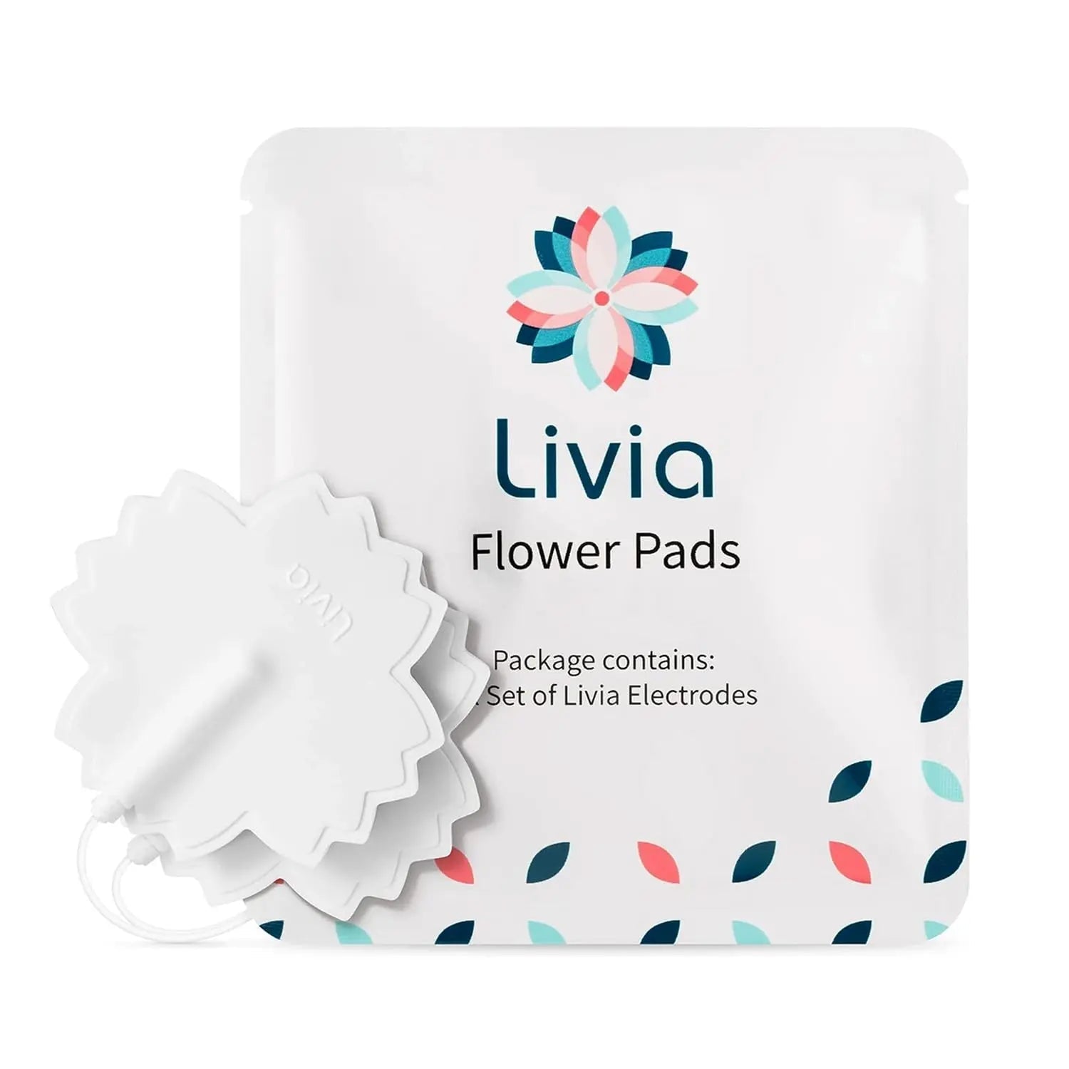 Livia Flower Pads | Electrodes Menstrual Pain Relief Device | Compact, Lightweight, Discreet | Skin-Friendly & Easy to Apply | 1 Set of Electrodes LiviaBuy Supplements Australia