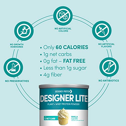 Designer Wellness, Designer Lite, Low Calorie Natural Protein, Prebiotic Fiber, Key Vitamins Designer ProteinBuy Supplements Australia