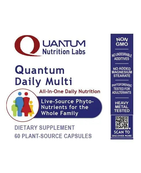 Quantum Nutrition Labs Daily Multivitamin - Multivitamin for Men and Women, Daily Nutrition Supplements with Calcium for Adults Quantum Nutrition