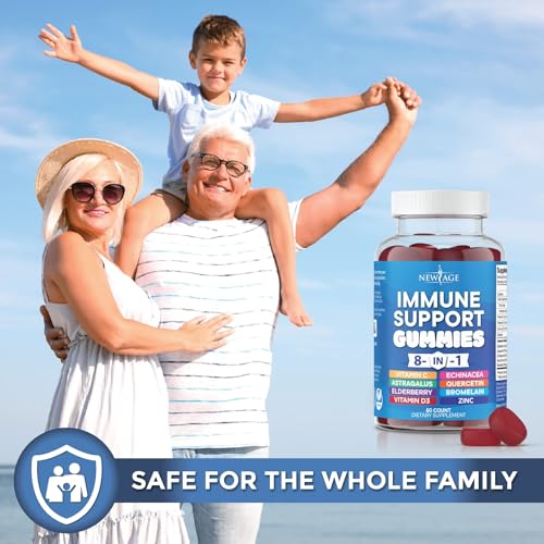 NEW AGE 8 in 1 Immune Support Booster Supplement with Elderberry, Vitamin C NEW AGEBuy Supplements Australia