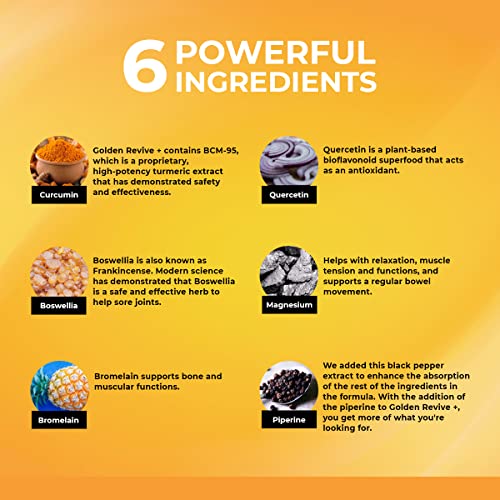 UpWellness Golden Revive + Joint Support with Quercetin, Magnesium, and Turmeric UpWellness Nutrient-Rich LivingBuy Supplements Australia