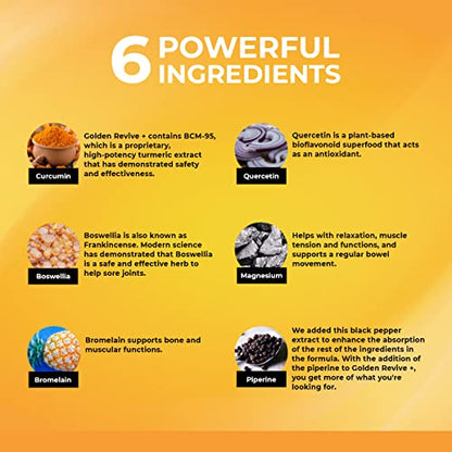 UpWellness Golden Revive + Joint Support with Quercetin, Magnesium, and Turmeric UpWellness Nutrient-Rich LivingBuy Supplements Australia