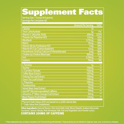 GAT SPORT JetFuel Tropic Thunderburst Thermo Powder for Fat Burning, ZumXR Caffeine GAT SPORTBuy Supplements Australia