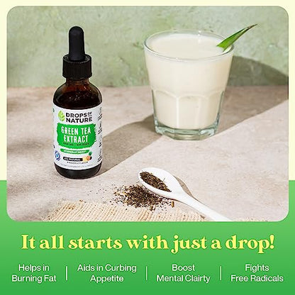 Green Tea Extract - 1000mg - 50% EGCG - Green Tea Liquid Drops, 4x more Powerful than Drops Of NatureBuy Supplements Australia