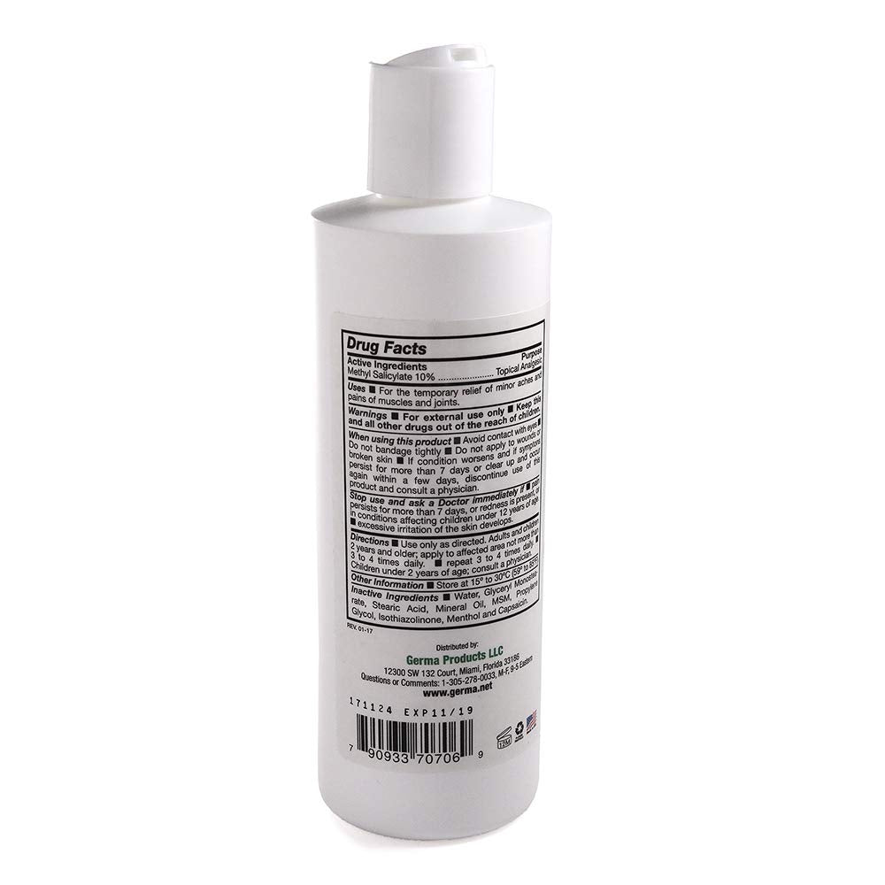 Germa Liniment Udder Plus. Natural Topical Analgesic Ointment. Relief for Pain and Aches in Joints and Back. With Chile Extract. 6 oz GermaBuy Supplements Australia