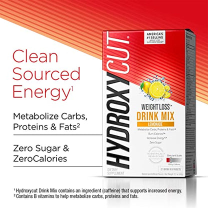 Hydroxycut Drink Mix Weight Loss Supplements, Lemonade, 21 Count (Pack of 1) HydroxycutBuy Supplements Australia