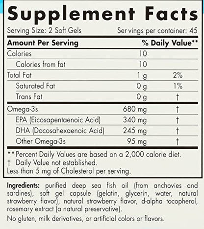 NORDIC NATURALS Junior Ultimate Omega Chewable Softgels, 680 Mg, 90 CT Nordic NaturalsBuy Supplements Australia