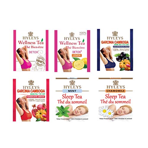 Hyleys Detox Tea for Cleanse and Weight Loss - 28 Day Kit - 84 Tea Bags (9 Pack) HYLEYSBuy Supplements Australia