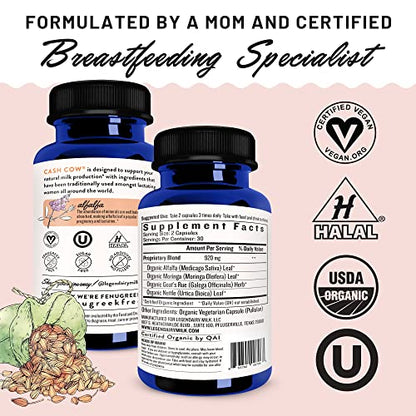 Legendairy Milk Cash Cow Lactation Supplement, Moringa, Alfalfa, and Goat's Rue Legendairy MilkBuy Supplements Australia