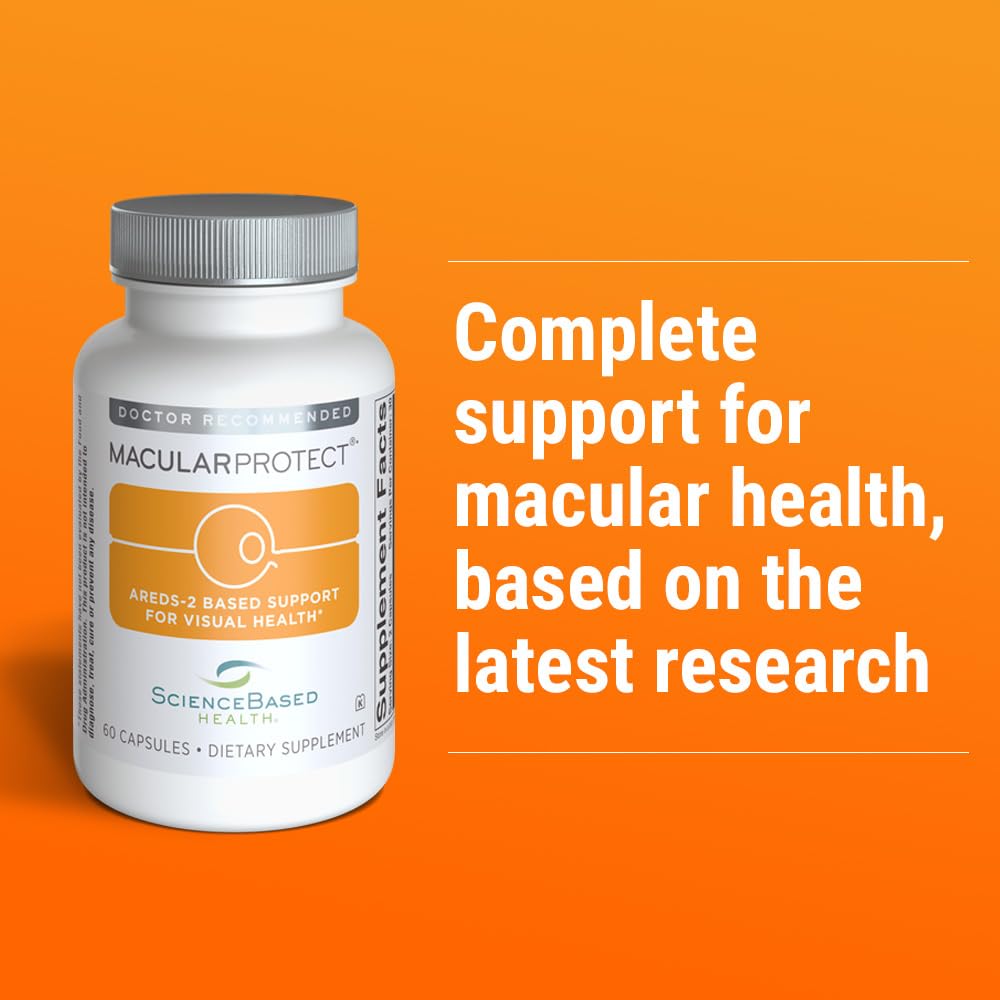 ScienceBased Health MacularProtect AREDS 2 Formula – Eye Health Vitamin & Mineral Supplement with Lutein, Zeaxanthin & B Vitamins for Macular & Vision Support – 60 Capsules ScienceBased HealthBuy Supplements Australia