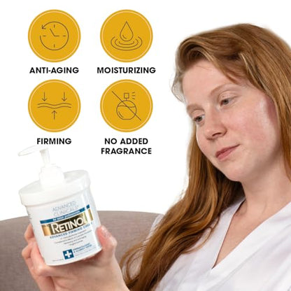 Advanced Clinicals Retinol Cream. Value Set- Two spa size 16oz bottles with pump Advanced ClinicalsBuy Supplements Australia