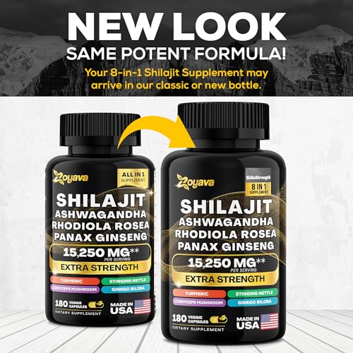 Zoyava Shilajit 9000MG Radiant Health Blend Ashwagandha 2000MG Rhodiola Rosea ZoyavaBuy Supplements Australia