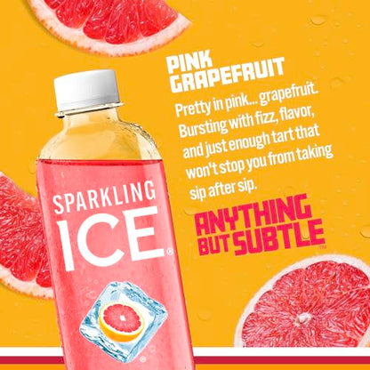 Sparkling Ice, Pink Grapefruit Sparkling Water, Zero Sugar Flavored Water, with Antioxidants Sparkling ICEBuy Supplements Australia