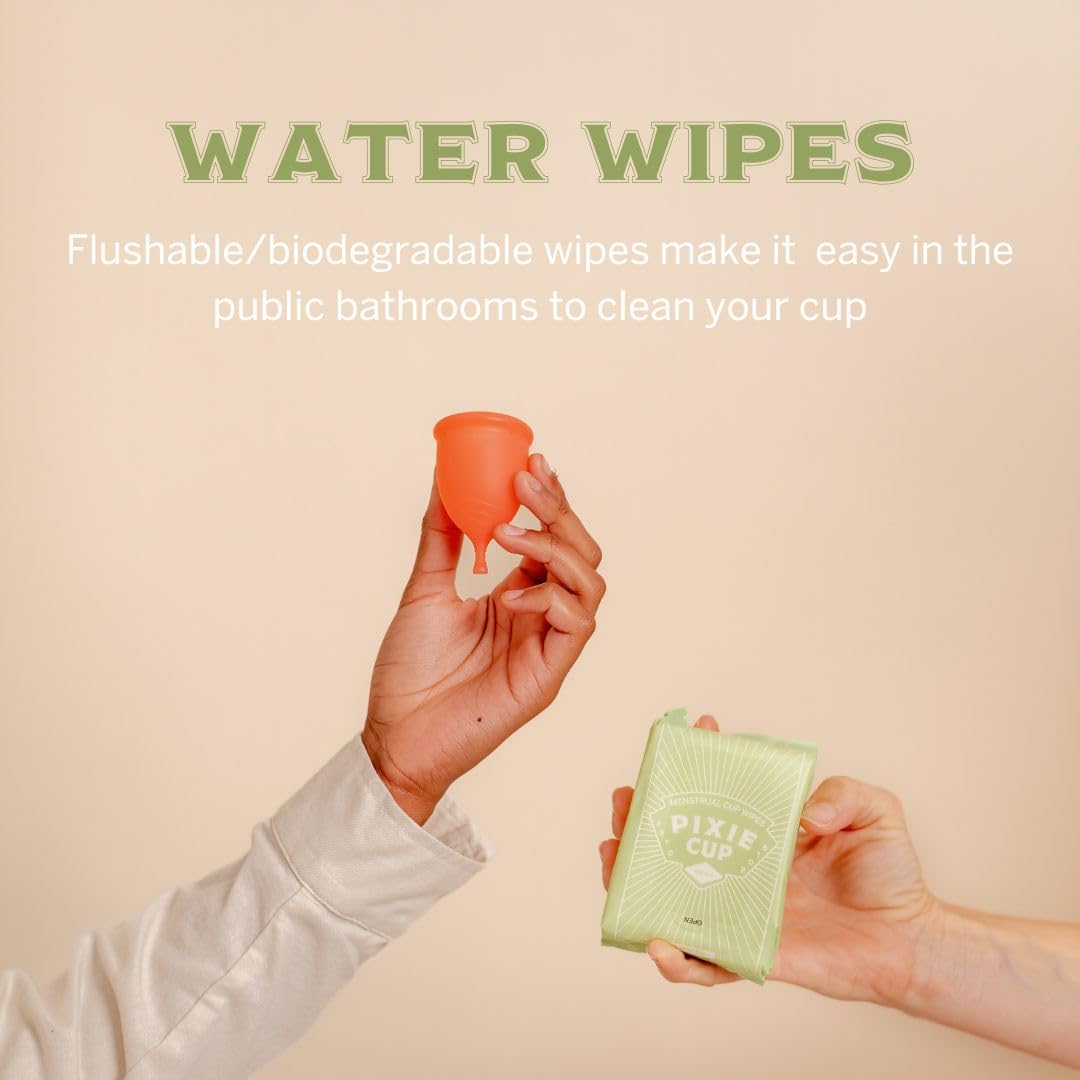 Pixie Cup Menstrual Cup Cleaner Kit - Sterilizer Wash, Public Restroom Carry Cup, 20 Wipes Pixie CupBuy Supplements Australia