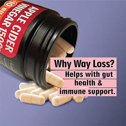 WayLoss 1500mg Apple Cider Vinegar Capsules/Apple Cider Vinegar Pills w/ 10 BILLLION WAY LOSSBuy Supplements Australia