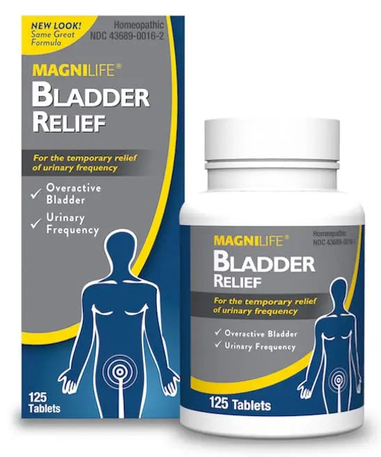 MagniLife Bladder Relief Tablets (125 Ct), Fast-Dissolving Homeopathic Support for Overactive Bladder, Leaks from Sneezing, Coughing or Movement, Daily Use Formula Safe for Men & Women MagniLifeBuy Supplements Australia