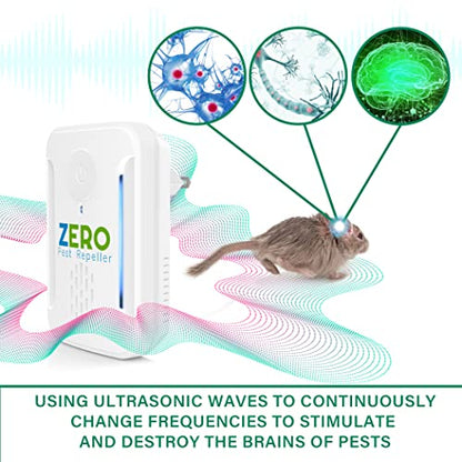 Ultrasonic Pest Repeller, Indoor Ultrasonic Repellent for Roach, Rodent ZEROPESTBuy Supplements Australia