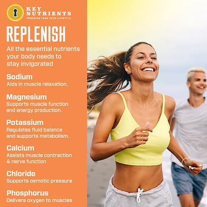 Key Nutrients Electrolytes Powder - Tropical Peach Mango Drink Mix 90 Servings KEY NUTRIENTSBuy Supplements Australia