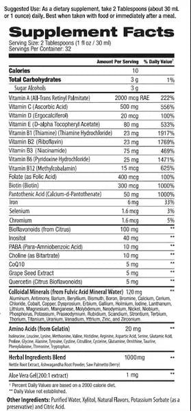 Elevatic Multivitamin for Men | 32 Fl.oz (960ml) | Superior Tasting | All Natural | Energy Booster Liquid Multivitamin ElevaticBuy Supplements Australia