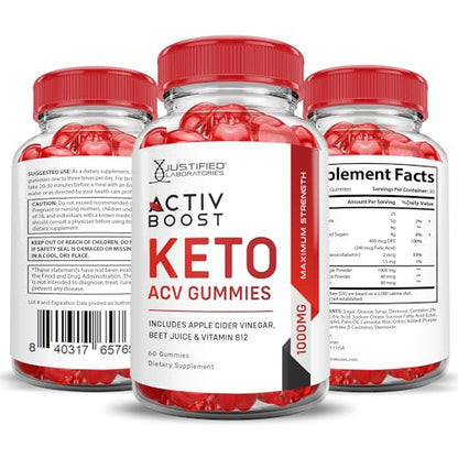 (5 Pack) Activboost Keto ACV Gummies Advanced Formula 1000MG Active Boost Justified LaboratoriesBuy Supplements Australia