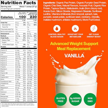 Metavo Advanced Weight Support Meal Replacement Vanilla MetavoBuy Supplements Australia