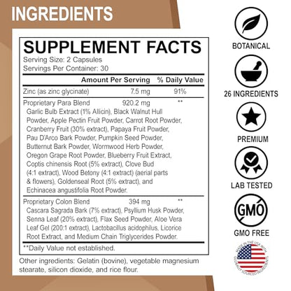Colon Cleanse Pills Body Detox - Intestinal Guard Cleanser for Stomach - Natural Weight DR. BOBuy Supplements Australia