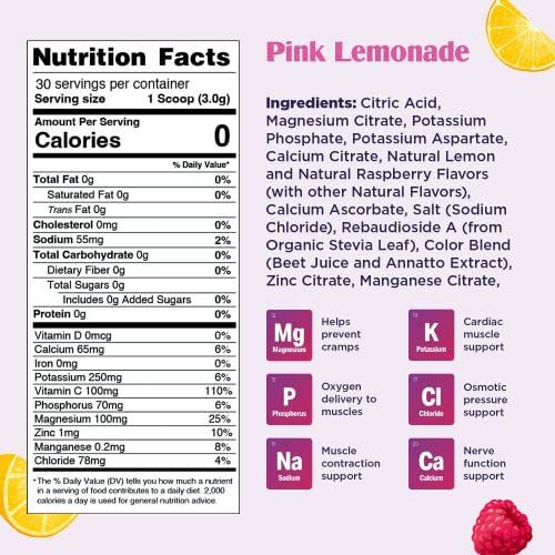 Ultima Replenisher Electrolyte Hydration Drink Mix, Pink Lemonade, 30 Serving Tub Ultima ReplenisherBuy Supplements Australia