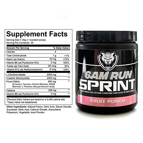 6AM Run Sprint - Pre Workout Powder for Instant Energy Boost for Cardio and Focus 6AM RunBuy Supplements Australia