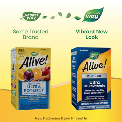 Nature's Way Alive! Men’s 50+ Daily Ultra Potency Complete Multivitamin Nature's WayBuy Supplements Australia