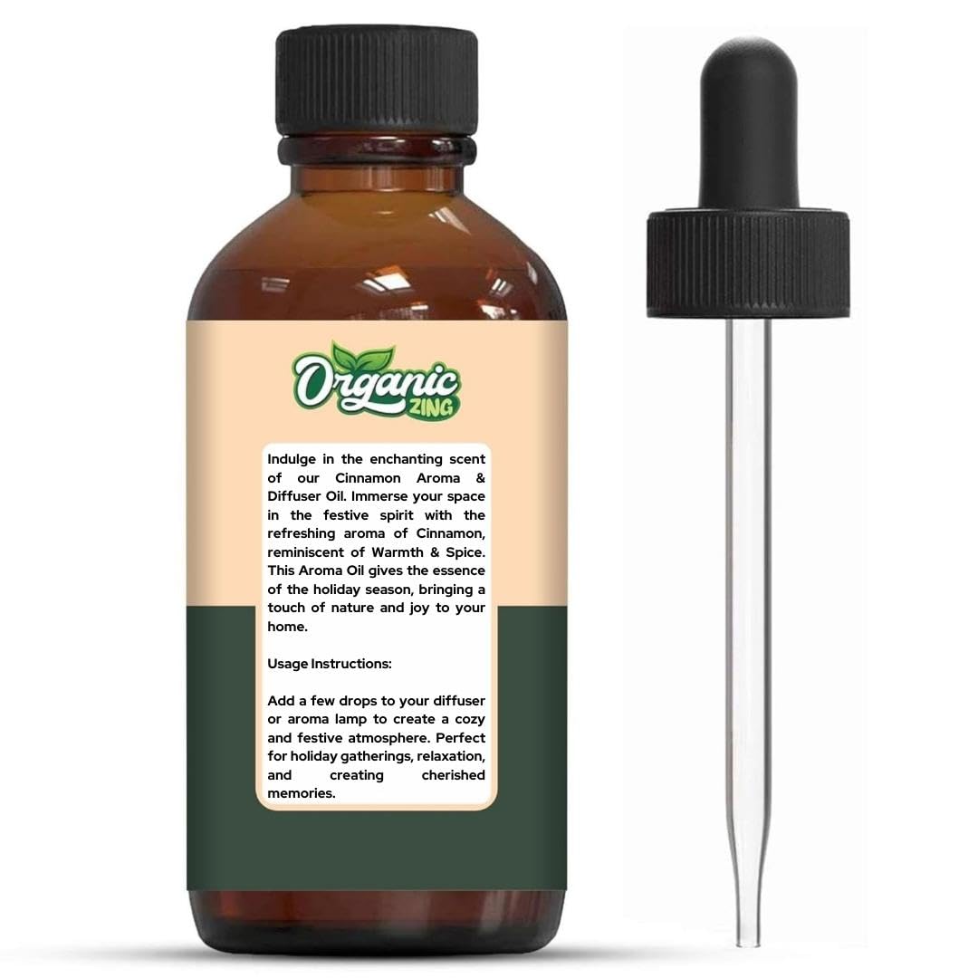 Organic Zing Cinnamon Aroma & Diffuser Oil for DIY Candle & Soap Making - Oil - 30 ml ORGANIC ZINGBuy Supplements Australia