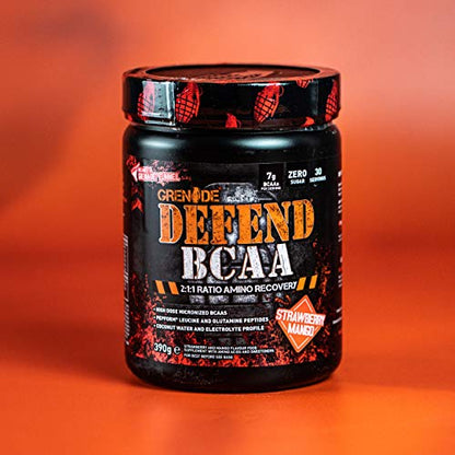 Grenade Defend BCAA Powder, Strawberry Mango, 390 g (7 g BCAA's Per Serving GrenadeBuy Supplements Australia