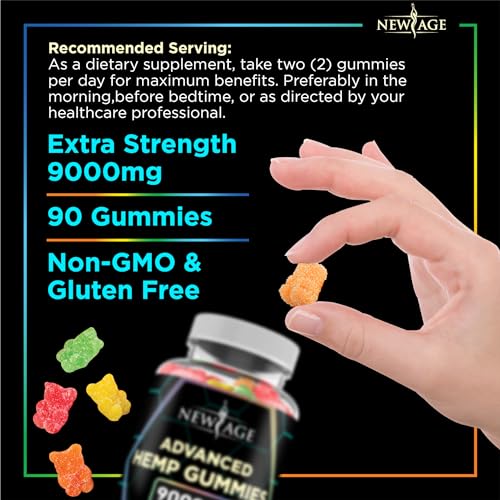 NEW AGE Naturals Advanced Hemp Gummies - Natural Hemp Oil Infused Gummies NEW AGEBuy Supplements Australia
