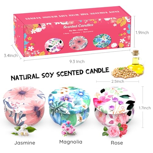 3 Pack Scented Candles Set for Christmas Thanksginving Gift, Relaxing Aromatherapy Candles Gift HenalerBuy Supplements Australia