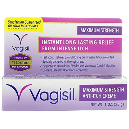 Vagisil Maximum Strength Anti-Itch Creme 1 oz (Pack of 2) VagisilBuy Supplements Australia