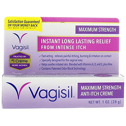 Vagisil Medicated Anti-Itch Creme Maximum Strength - 1oz, Pack of 6 VagisilBuy Supplements Australia