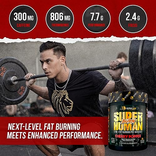 ALPHA LION Superhuman Burn 2-in-1 Metabolism Booster Pre Workout ALPHA LIONBuy Supplements Australia