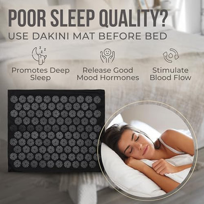 Acupressure Mat and Pillow Set with Extra Mini Accupressure Massage Mat - Organic Cotton DakiniBuy Supplements Australia