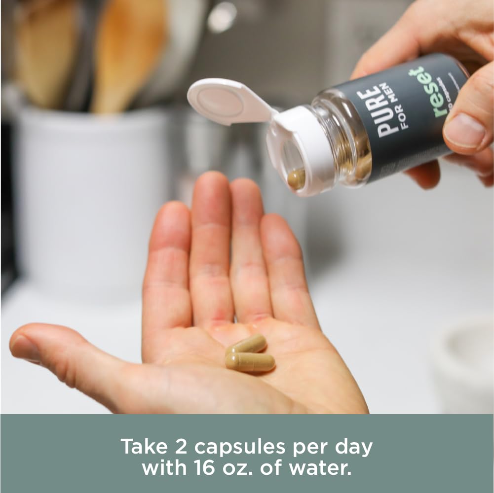 Pure for Men Detox Supplement, Reset | Promotes Digestive & Gut Health Pure for MenBuy Supplements Australia