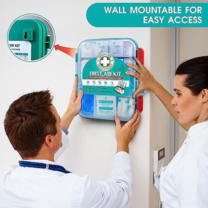 General Medi 420 Pieces Professional First Aid Kit - HardCase First Aid Box - Contains General MediBuy Supplements Australia