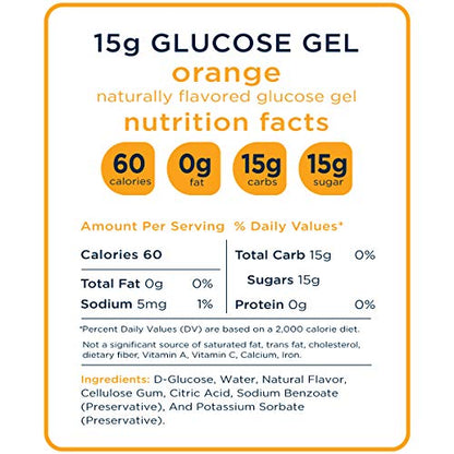 Transcend Glucose Gel Packs - Orange, 60 Pack (1.1oz Each) - FSA/HSA TranscendBuy Supplements Australia