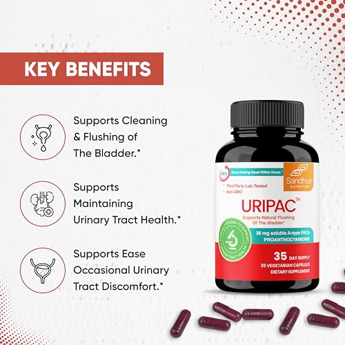 Sandhu's Uripac 35 Vegetarian Capsules with 9X High Strength 240mg Cranberry Sandhu'sBuy Supplements Australia