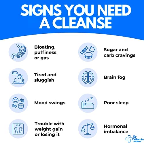 Professional Detox Cleanse for Weight Loss and Belly Fat, 15 Day Colon Cleanse, Body Detox DR VITAMIN SOLUTIONSBuy Supplements Australia