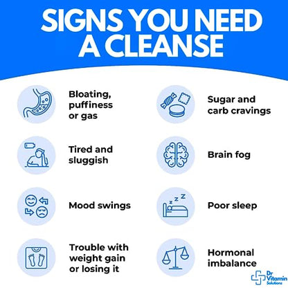 Professional Detox Cleanse for Weight Loss and Belly Fat, 15 Day Colon Cleanse, Body Detox DR VITAMIN SOLUTIONSBuy Supplements Australia