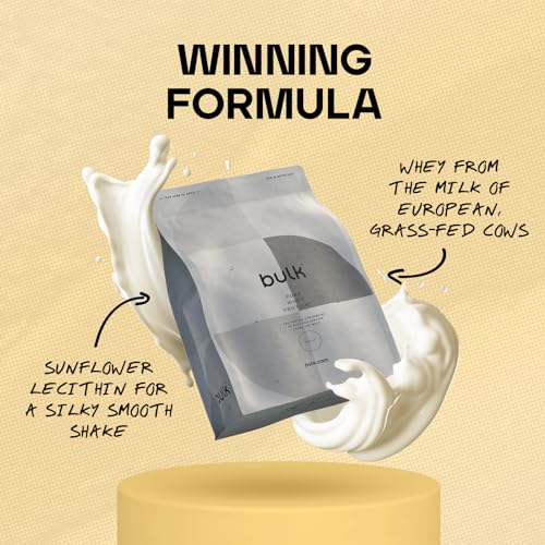 Bulk Pure Whey Protein Powder Shake, Vanilla, 500 g, Packaging May Vary BulkBuy Supplements Australia
