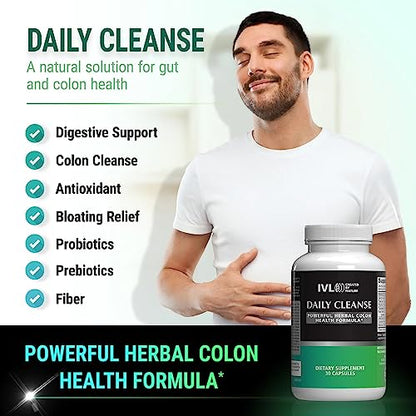 IVL - Daily Cleanse Herbal Colon Health Formula - Detoxification, Probiotic, Digestive Support IVLBuy Supplements Australia