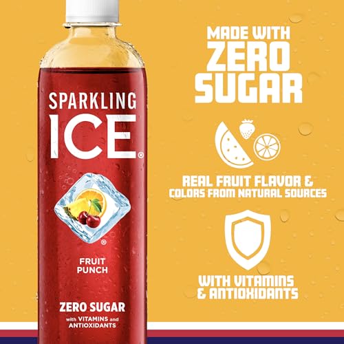 Sparkling Ice, Fruit Punch Sparkling Water, Zero Sugar Flavored Water, with Vitamins Sparkling ICEBuy Supplements Australia