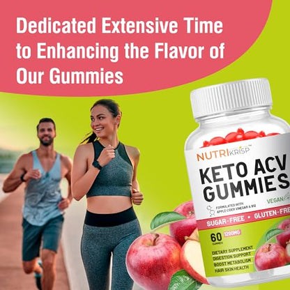 NutriKrisp Organic Keto ACV Gummy for Weight Loss - Sugar & Gluten Free Apple Cider NutriKrispBuy Supplements Australia